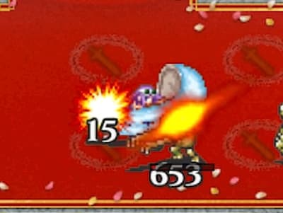 前衛戦術家の魅惑の夏元帥レオラの配置ドット絵