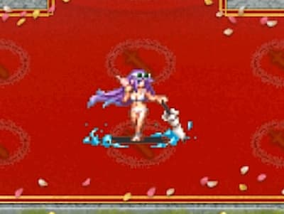 大軍配者の魅惑の夏元帥レオラの配置ドット絵