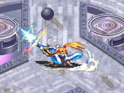 ギガキャノンアーマーの夜祭の重装砲兵レギーナの遠距離攻撃時配置ドット絵