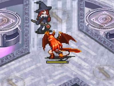 ソルジャーの紅蓮の兵士長ノーマの配置中ドット絵