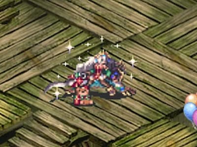 マスターパラディンの光と闇の聖夜ヘイオスの配置中ドット絵