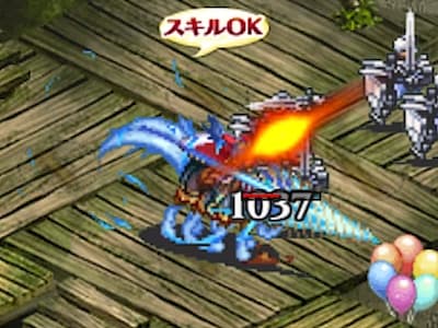ブリュンヒルデの天槍騎士団スルーズの配置中ドット絵