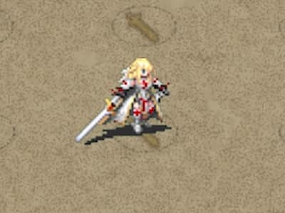 テンプルナイトの背教の騎士アレクシアの配置中ドット絵
