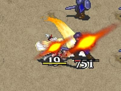 テンプルナイトの背教の騎士アレクシアの配置中ドット絵