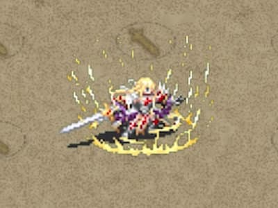 テンプルプリセプターの背教の騎士アレクシアの配置中ドット絵