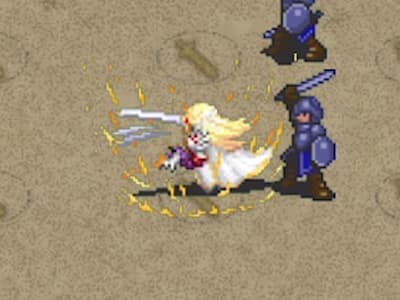 テンプルプリセプターの背教の騎士アレクシアの配置中ドット絵
