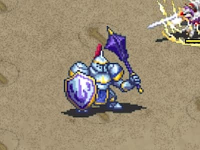テンプルプリセプターの背教の騎士アレクシアの新聖騎士トークンの配置中ドット絵