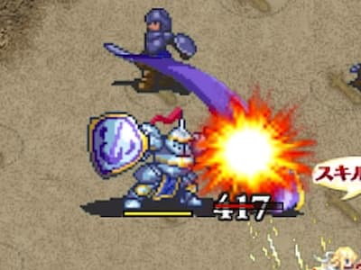テンプルプリセプターの背教の騎士アレクシアの新聖騎士トークンの配置中ドット絵