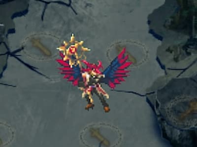 天狗の仮面の天狗教師グレンの配置中ドット絵