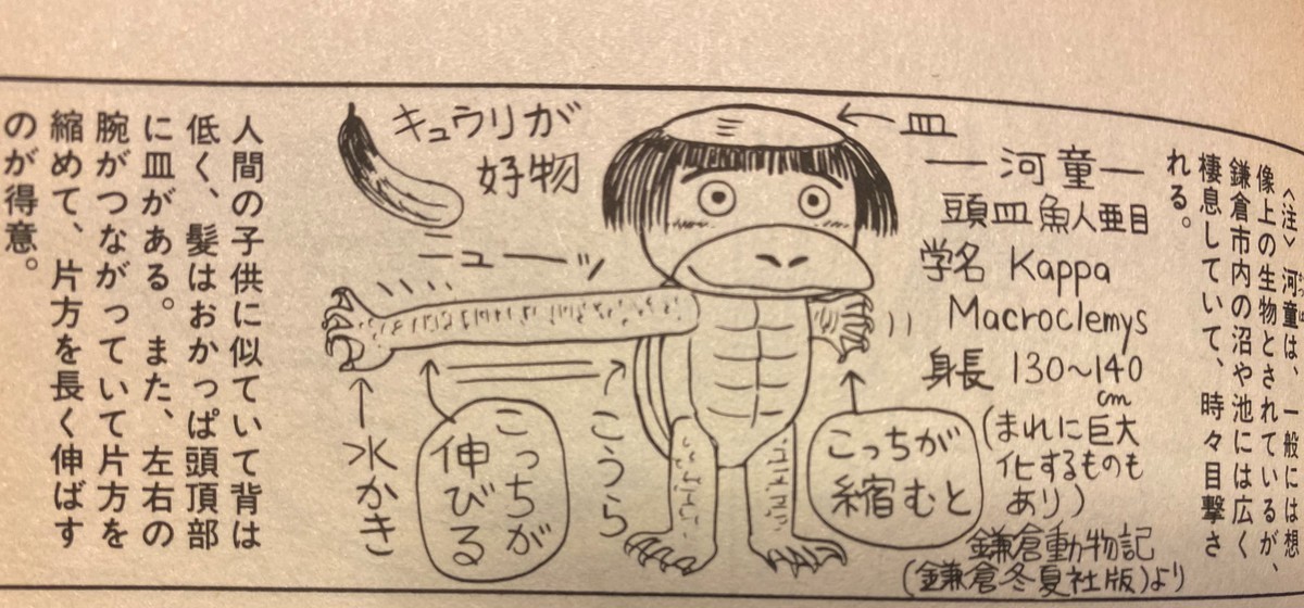 『鎌倉ものがたり』(第75話二つの密室)のカッパの絵
