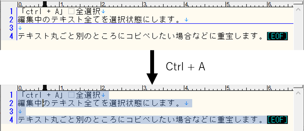ショートカットキー テキスト編集関連まとめ Erio Note