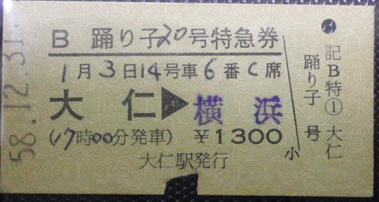 【使用済】完全常備券　伊豆号　伊豆箱根鉄道発行　2等　硬券 使用済】完全常備券 第1伊豆号 伊豆箱根鉄道伊豆長岡駅 硬券
