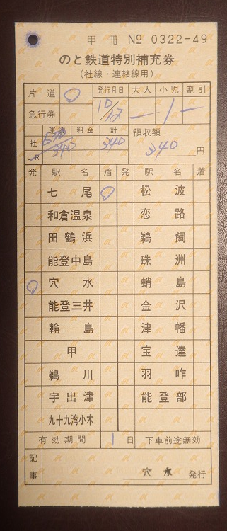 切符系】 のと鉄道全駅訪問 きっぷ編 - 旅と鉄道の美学