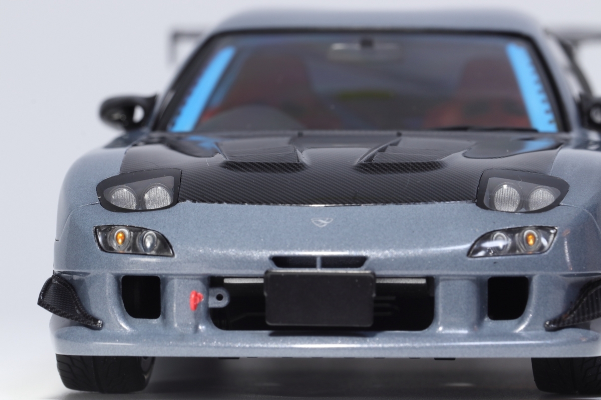 プラモ製作】アオシマ RE雨宮 FD3S RX-7 ポリメタルグレーメタリックで