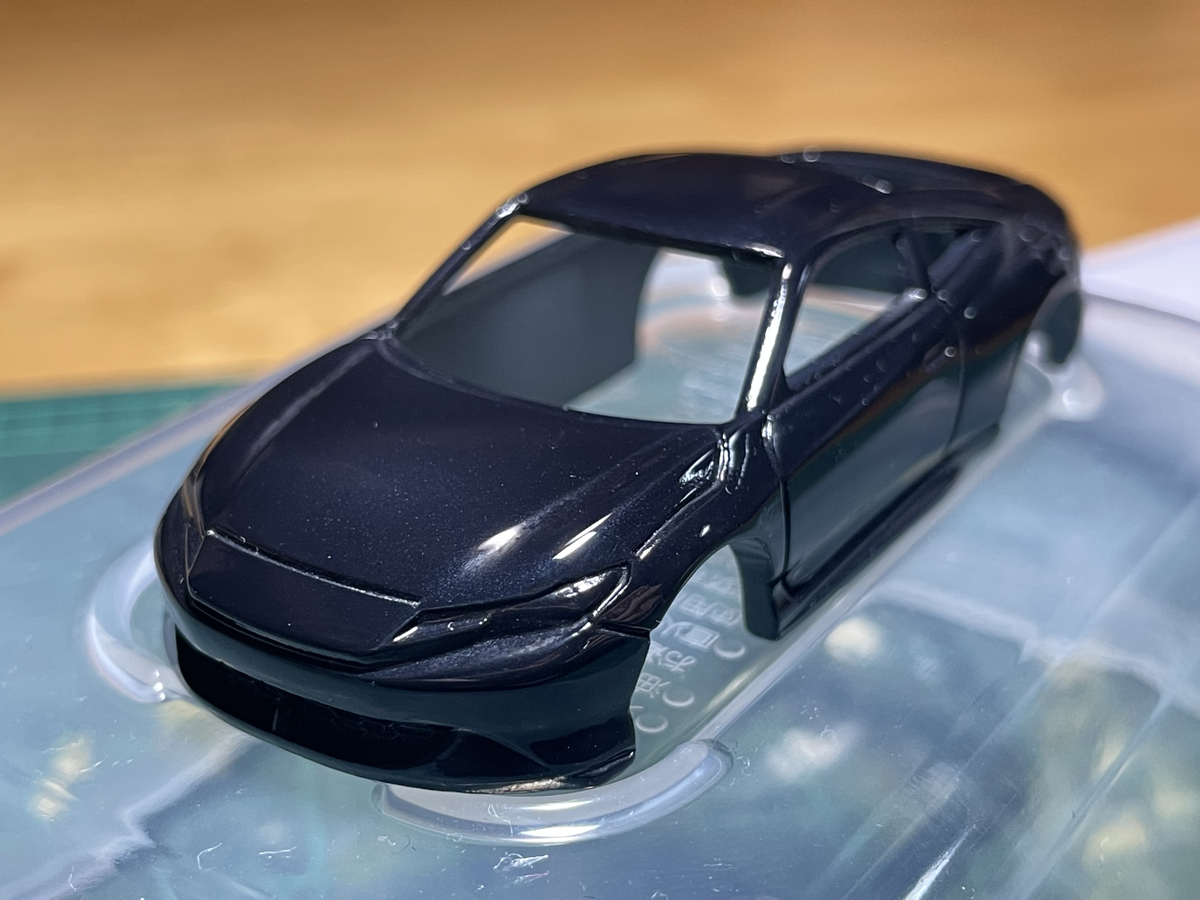 トミカ・全塗装】新型プレリュード クリアブラックでキャンディ塗装