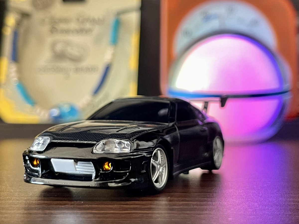 トミカ改造 トヨタ 80スープラ オーバーフェンダー 赤 深リムホット
