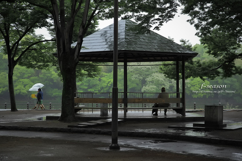 傘をさす風景-雨宿り - f-season -An everyday beautiful moment-