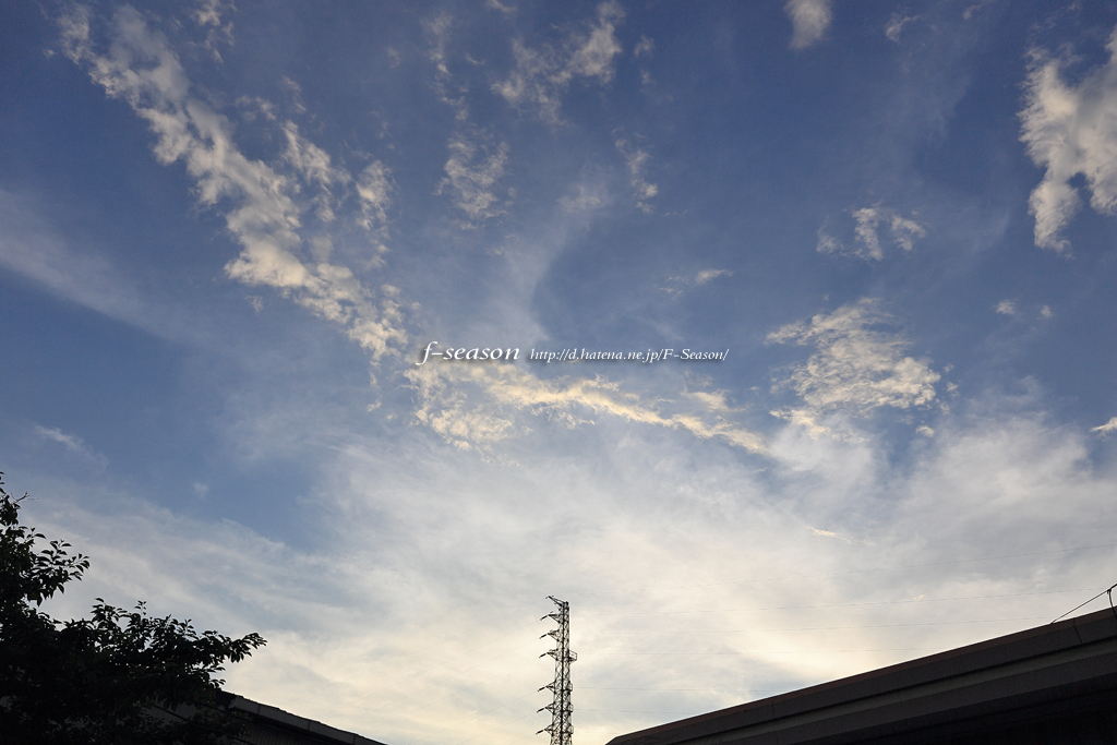 都窪郡早島町の風景写真 - 夕暮れ雲