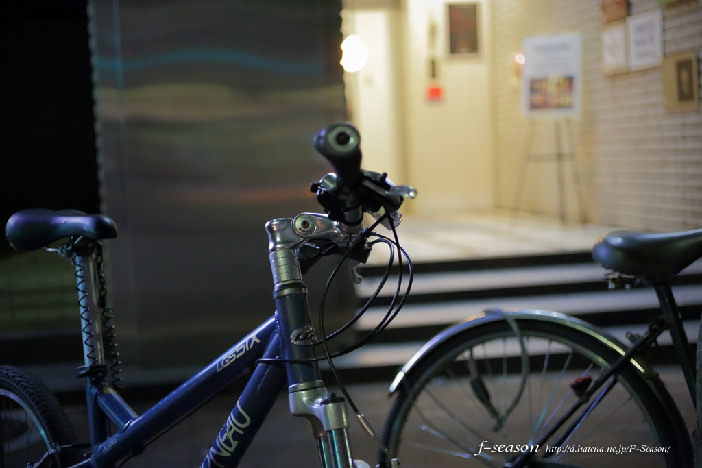 岡山市北区幸町の風景写真 - 店先の自転車