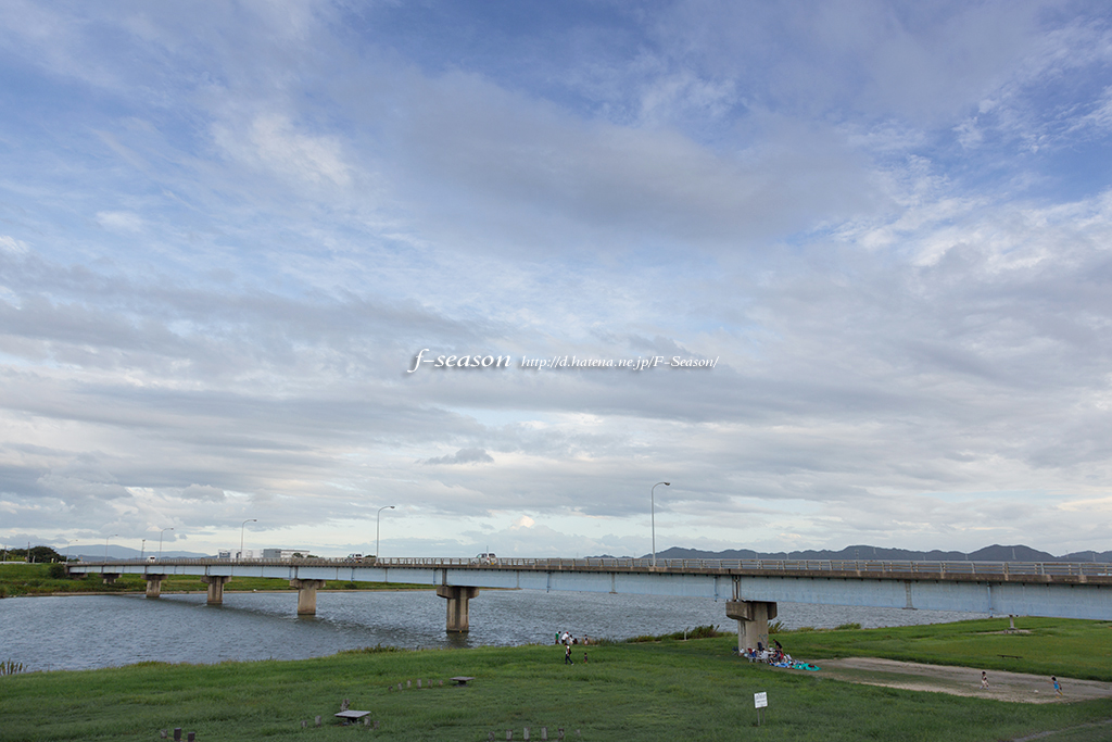 岡山市中区沖元の風景写真 - Scenery of a dry riverbed
