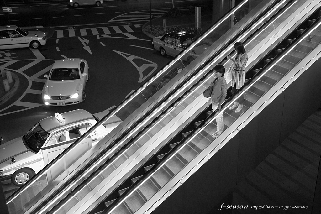 岡山市北区駅元町の風景写真 - Escalator