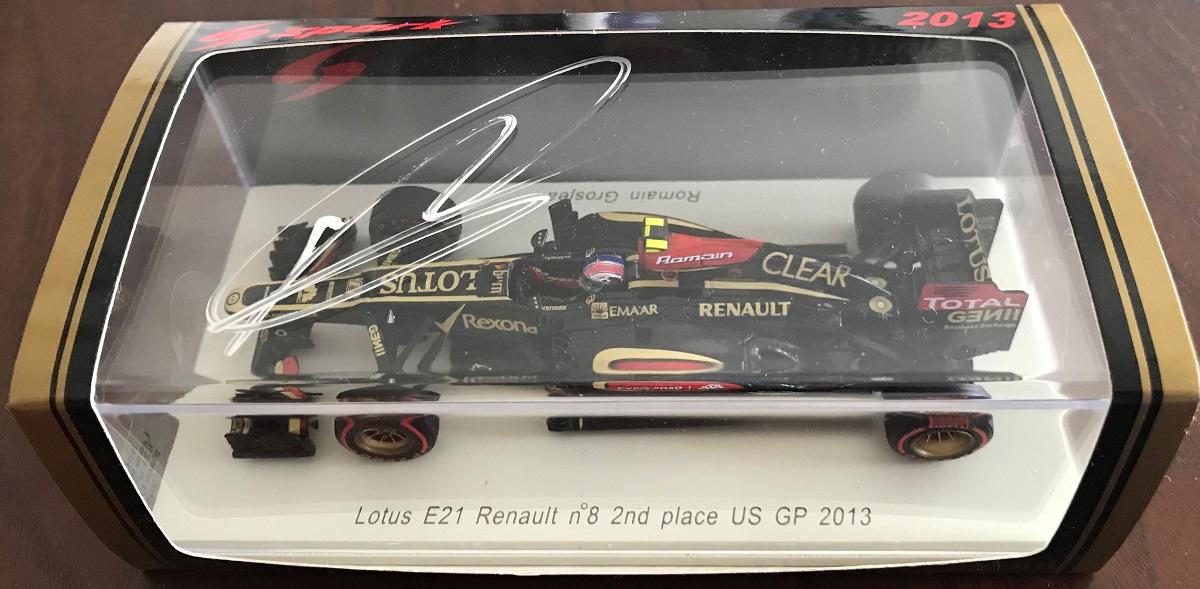 F1 ロメイン・グロージャン直筆サイン入り 2012年ロータス・ルノー F1 ロメイン・グロージャン直筆サイン入り 2012年ロータス・ルノー