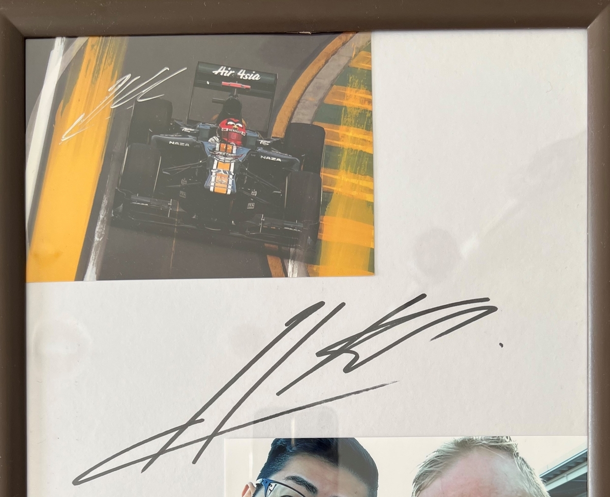 サイングッズ購入検討の参考に 直筆サイン コバライネン編 - F1観戦記