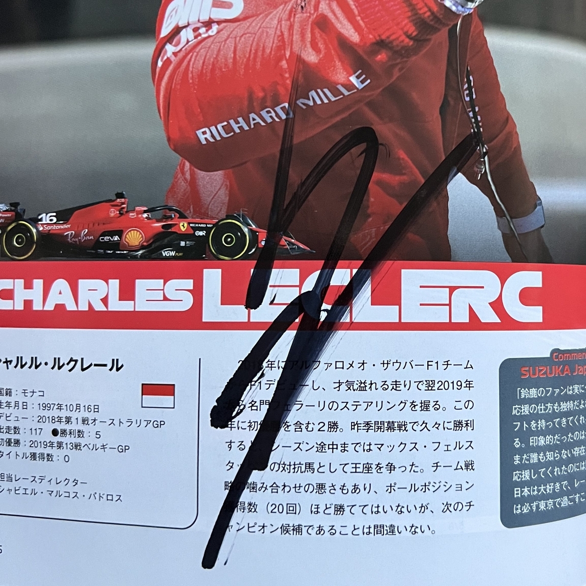偽物サインに騙されないために ルクレール編 - F1観戦記 海外GP現地