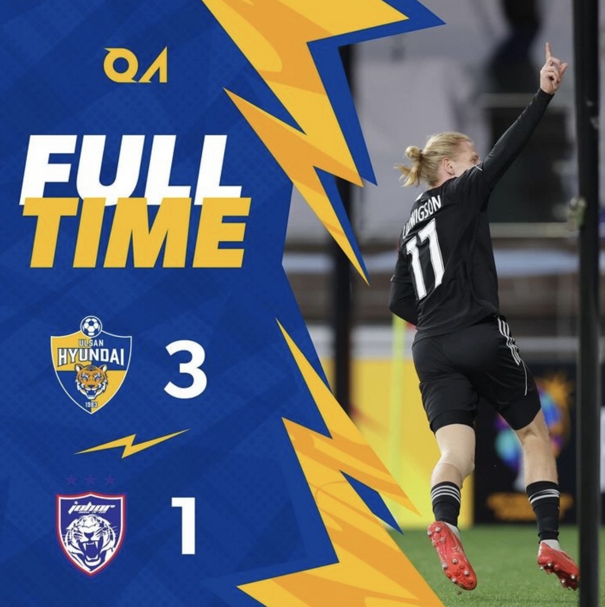 ACL2023】韓国王者 蔚山現代がマレーシア王者JDTにリベンジ成功！(蔚山