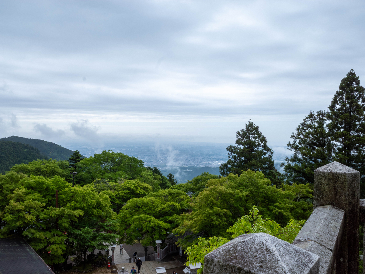阿夫利神社下社からの眺望（曇）
