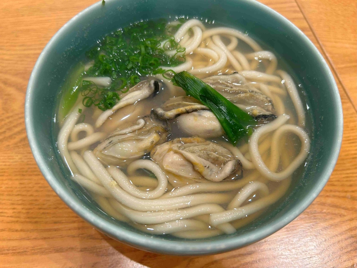 牡蠣うどん