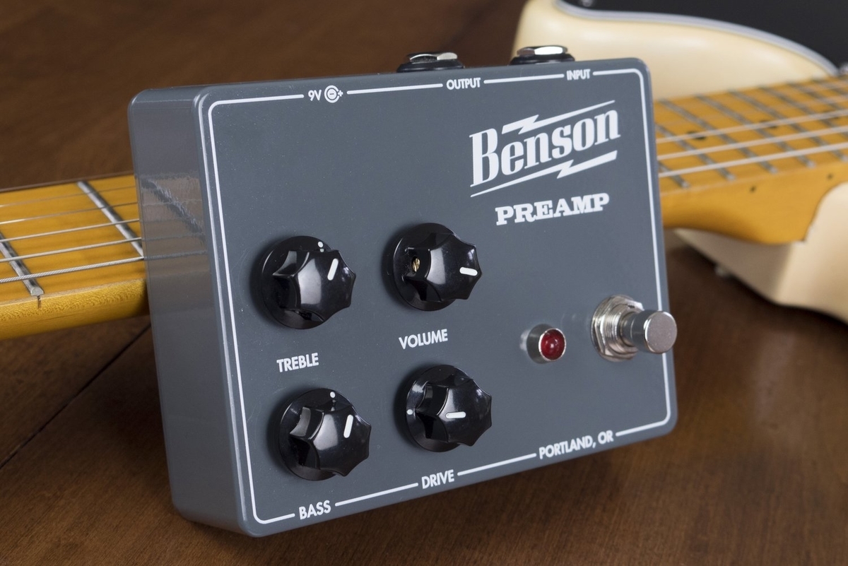 Benson Preamp Effect Pedal, Purple and Gold, Russo Music