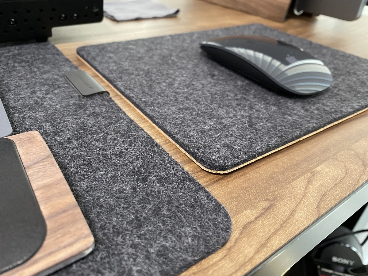 Grovemade / Dark Wool Felt Mouse Pad