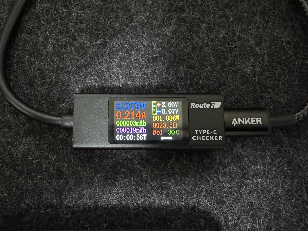 Route R USB TYpe-C 高機能通電チェッカー RT-TC6VABK