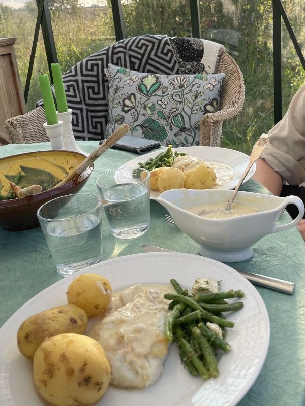 fish and potatoes