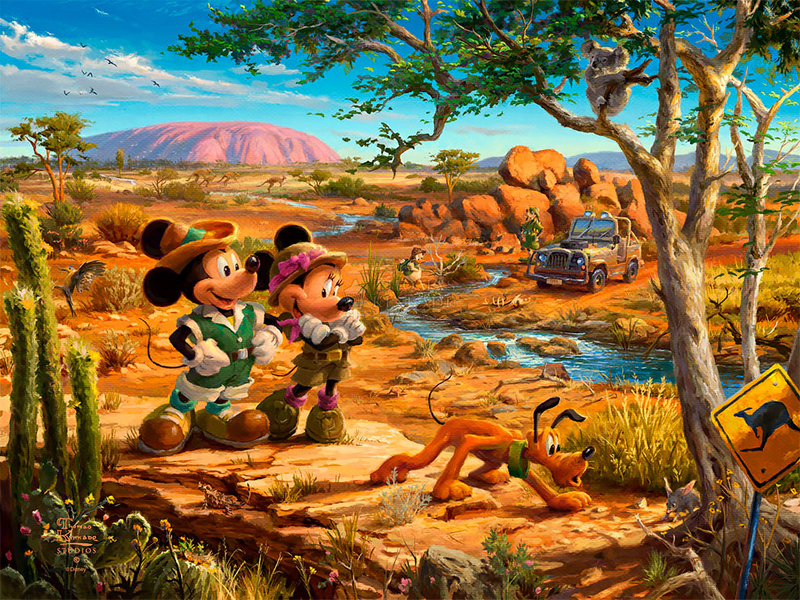 ディズニー映画を1枚の絵に収めたような絵画 - New's World