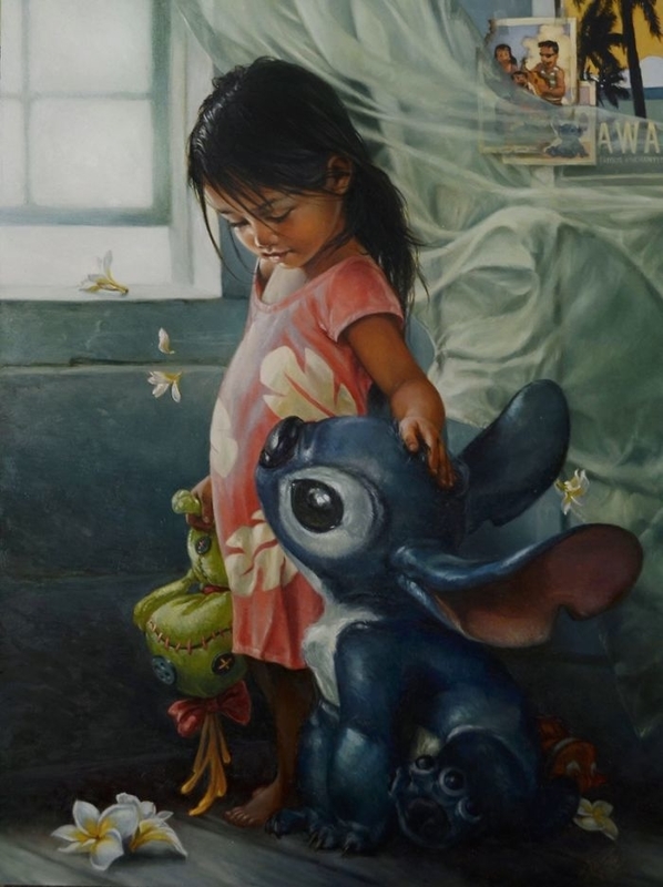 ディズニー絵画　スティッチ ディズニー絵画 スティッチ （ディズニー-リロ & スティッチの絵