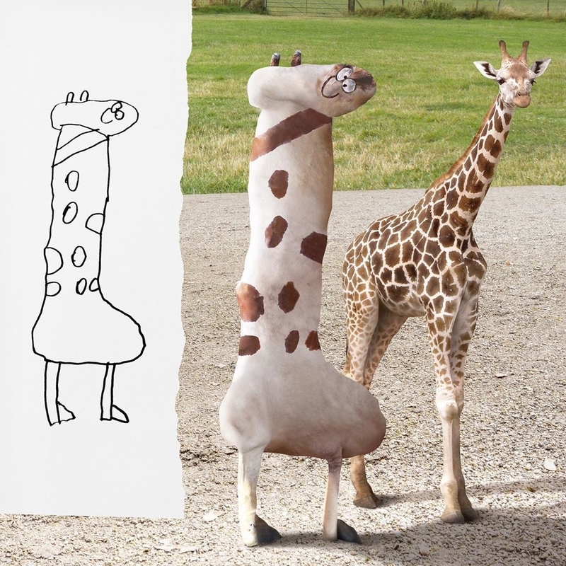 子供の描いた絵をフォトショップでリアルに再現してしまったお父さん New S World 子供の描いた絵をフォトショップでリアルに再現してしまったお父さん New S World