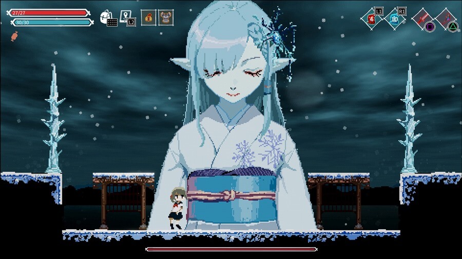 「Lost Ruins」(ロスト ルーインズ)クリアレビュー 異世界転移したJKが魔王を倒すため奮闘するメトロイドヴァニア