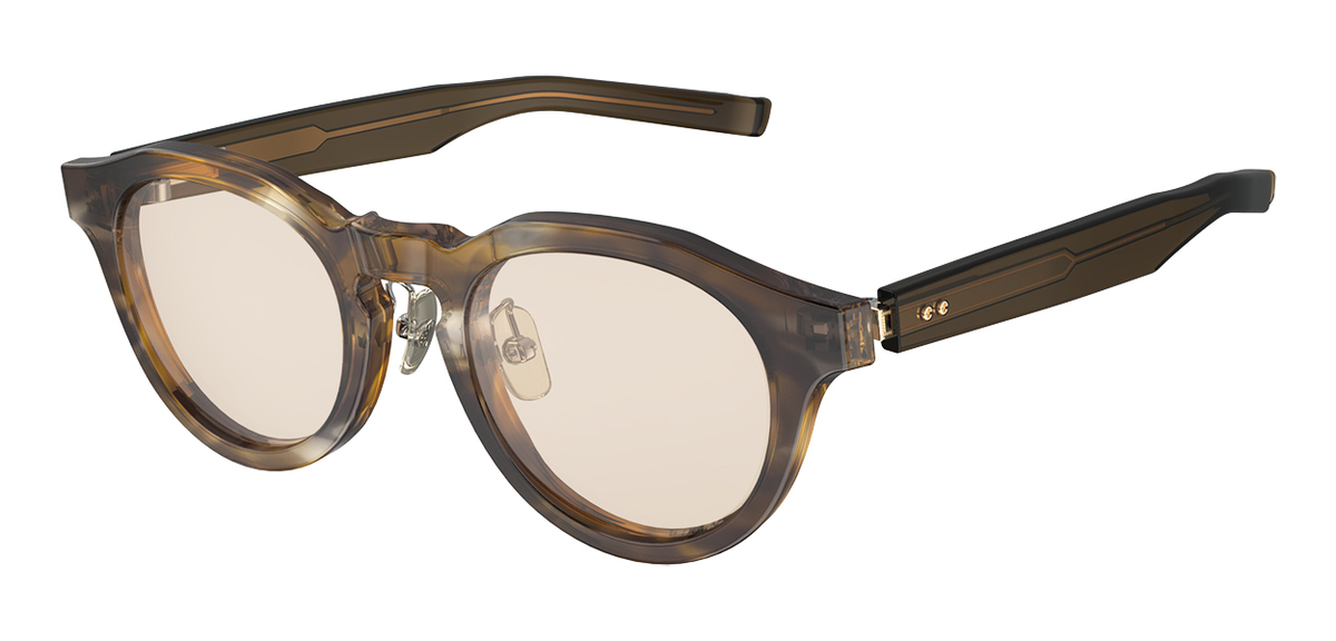 F-60NPZEISS col.860 イエローブラウン × グレー ササ レンズ：ブラウン 