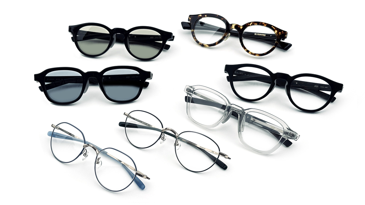 999.9 2025秋冬 新作眼鏡フレーム S-781T S-782T SP-40 SP-41 SP-40ZEISS SP-41ZEISS FN-02E 発売