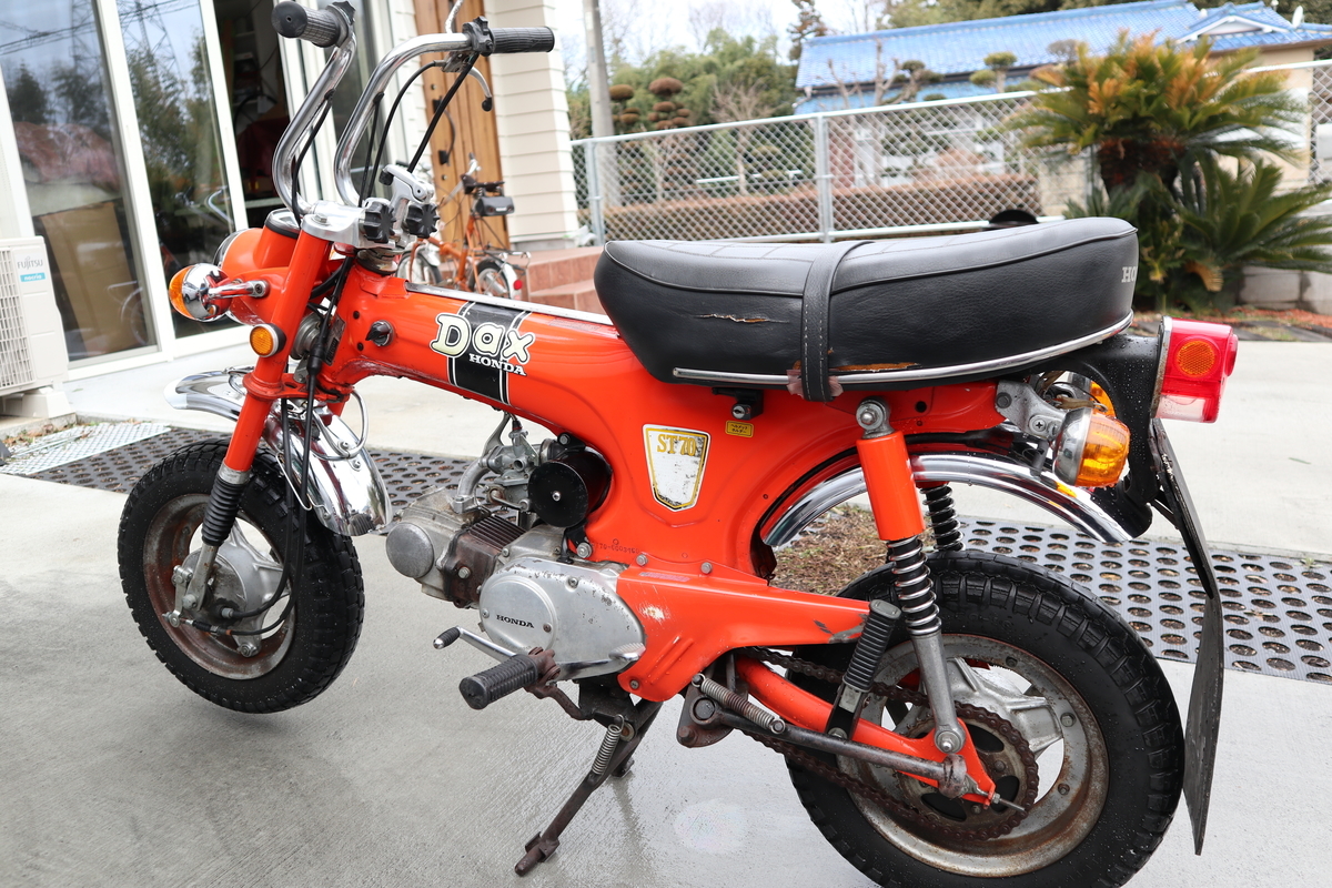 ダックス　初期型　シート　st70 初期型ダックスST70エクスポート君レストアその1 | 趣味の