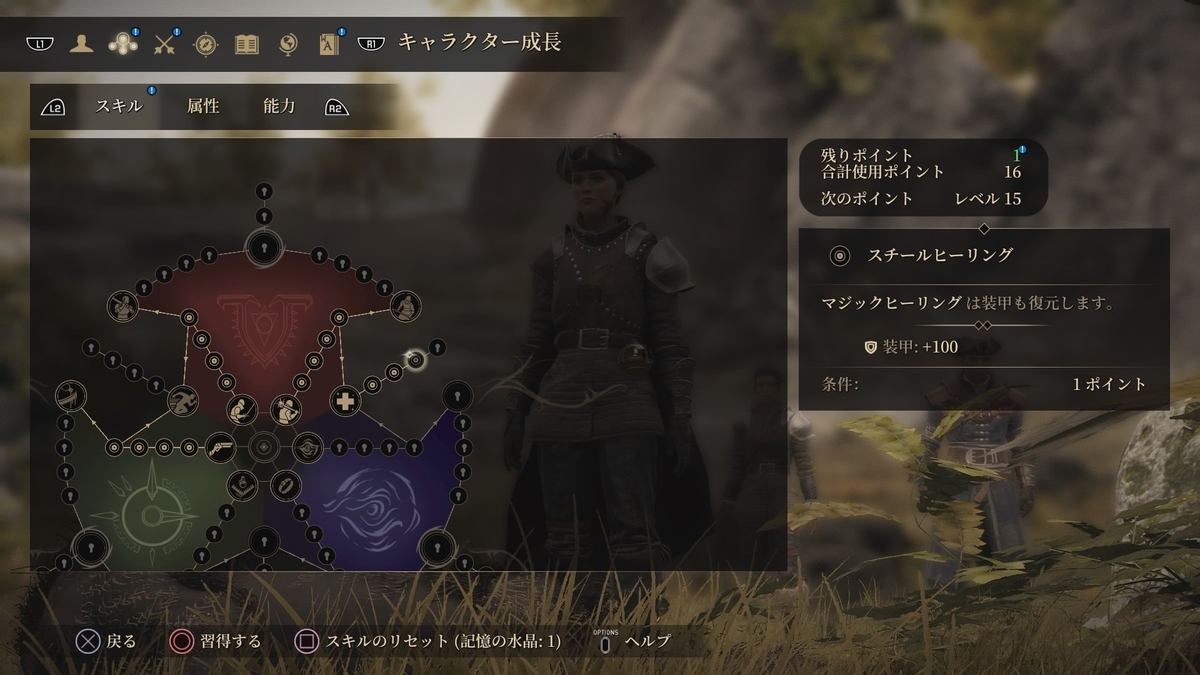 グリードフォールスキルツリー