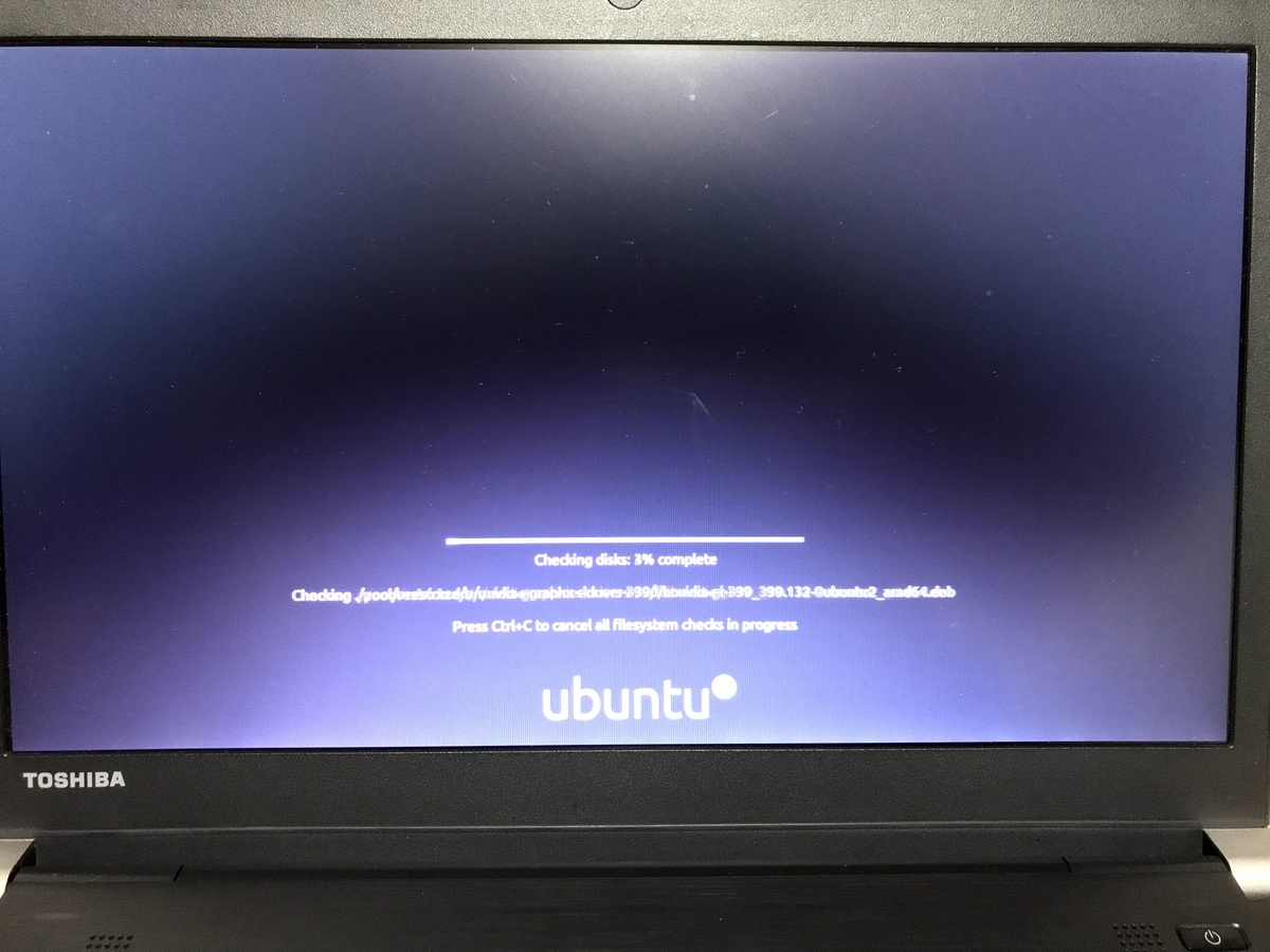 TOSHIBA  ノートパソコン　Ubuntu Ubuntu 20.04 LTSがついにリリースされたのでインストールして