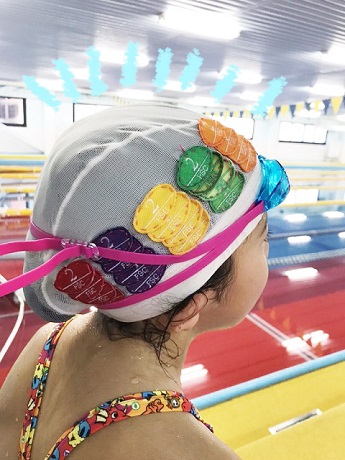 福岡スイミングの子どもたちはワッペンがいっぱい 福岡スイミングクラブ