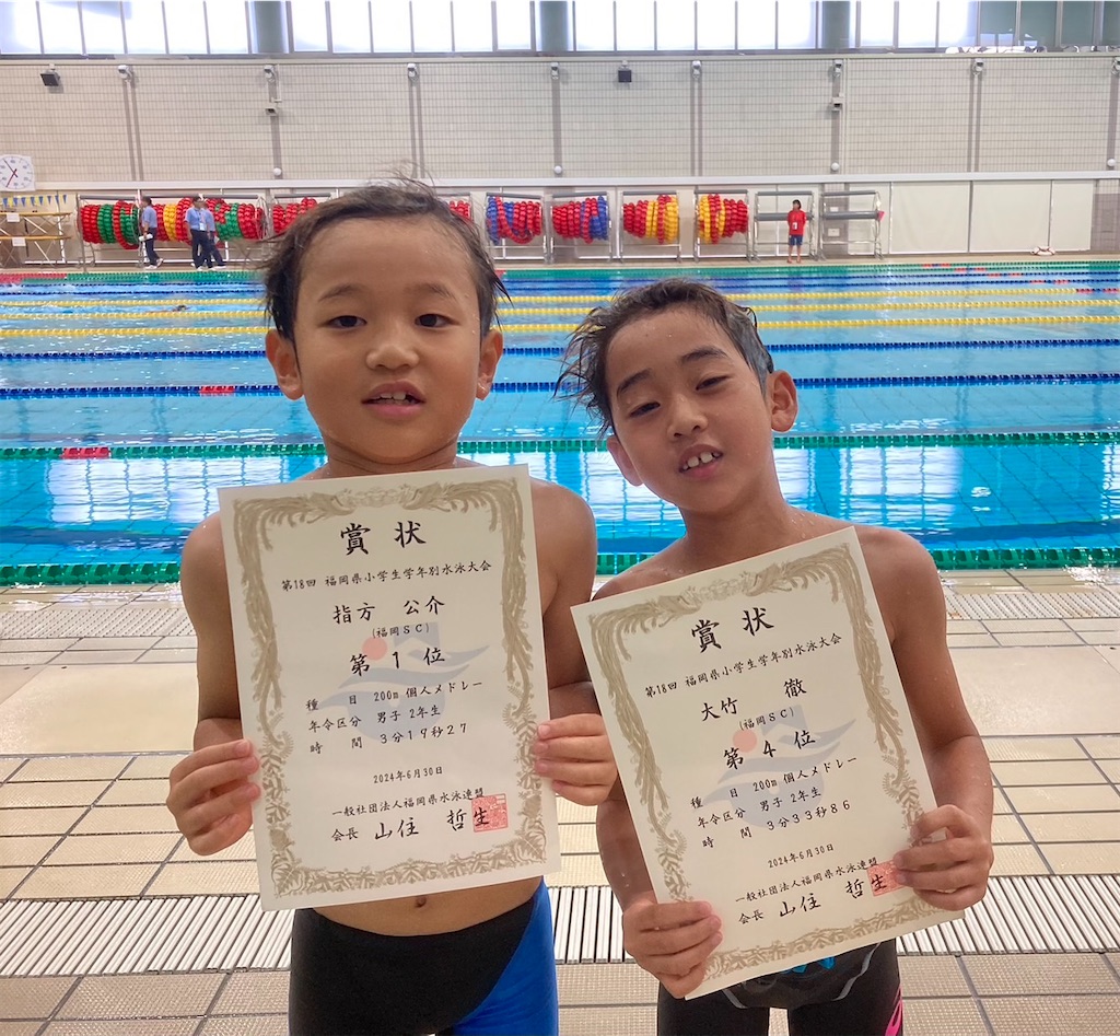 小学生男子　水泳大会 第18回福岡県小学生学年別水泳大会🔱 - 福岡スイミングクラブ
