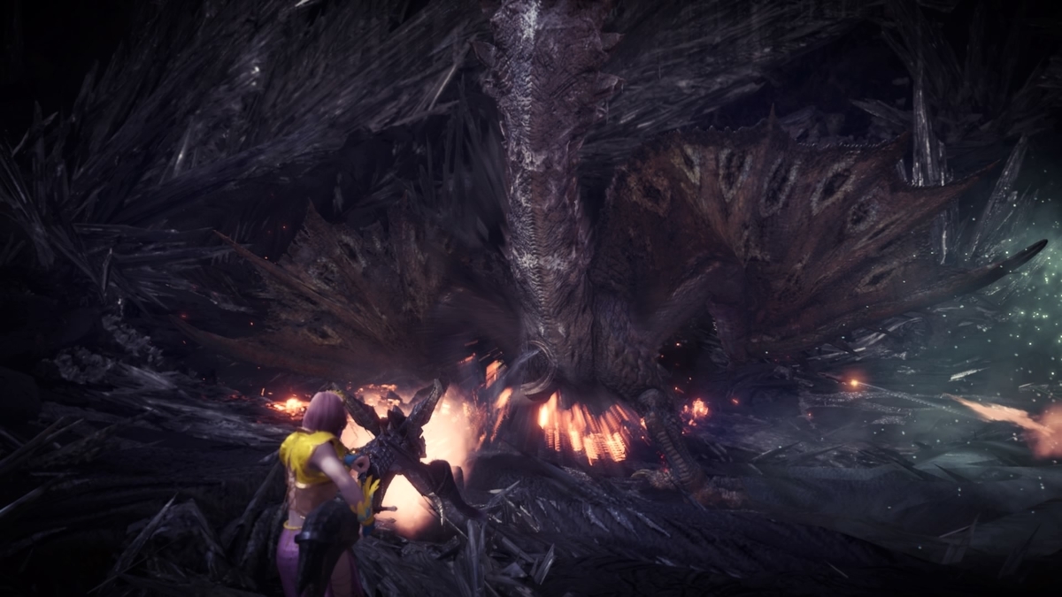 水墨画みたいなリオレイア希少種のラストカット アイスボーン ふんのモンハン日記