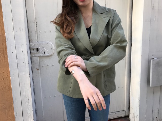 AURALEE WASHED LINEN BELTED JACKET - Burnish SHOP BLOG