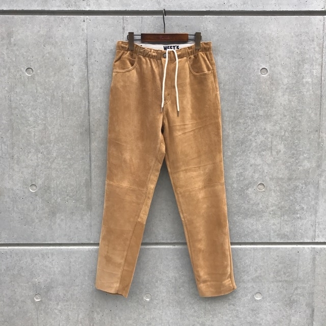 新品 WESTOVERALLS スエードレザーイージーパンツ L キャメル WESTOVERALLS】SUEDE series - Burnish SHOP BLOG