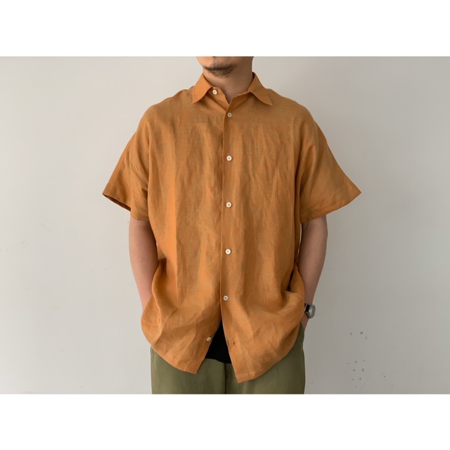 E.TAUTZ LINEMAN SHIRT BROWN E.TAUTZ イートウツ LINEMAN SHIRT